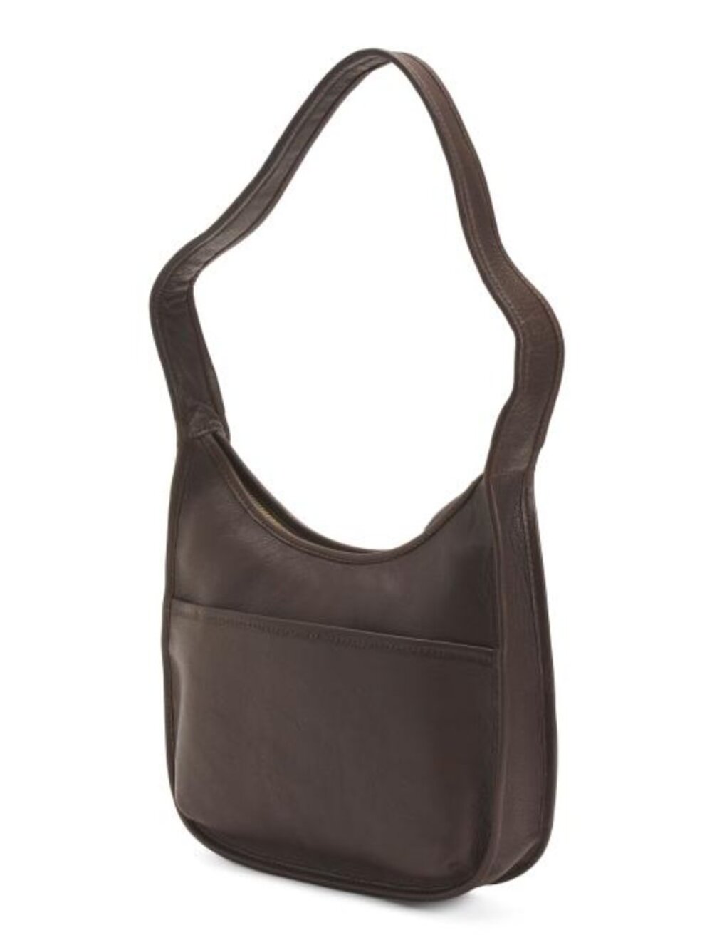 MARGOT Leather Curved Zip Hobo - Picture 4 of 4